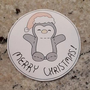 Christmas Penguin Stickers